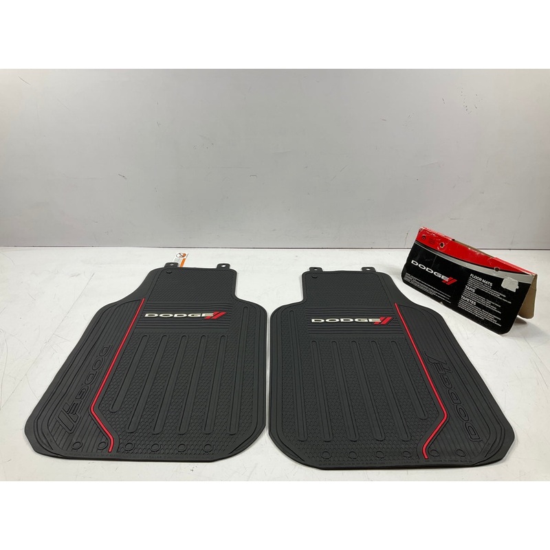Plasticolor 001619R01 Rubber Floor Mats, 2-Piece, 26-3/4'' X 18'', For Dodge