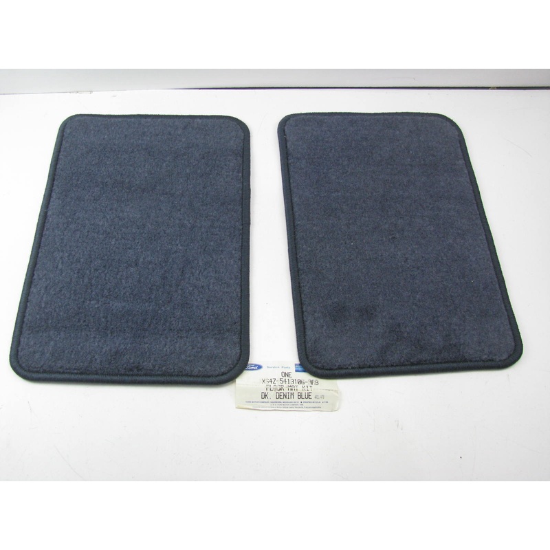 OEM Ford Rear Floor Mat Set ( DK. Denim Blue) For 97-99 Tracer Escort