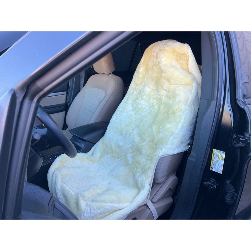OPEN BOX - Masque 63813 Genuine Sheepskin Seat Cover For Most Cars/Trucks/SUV's