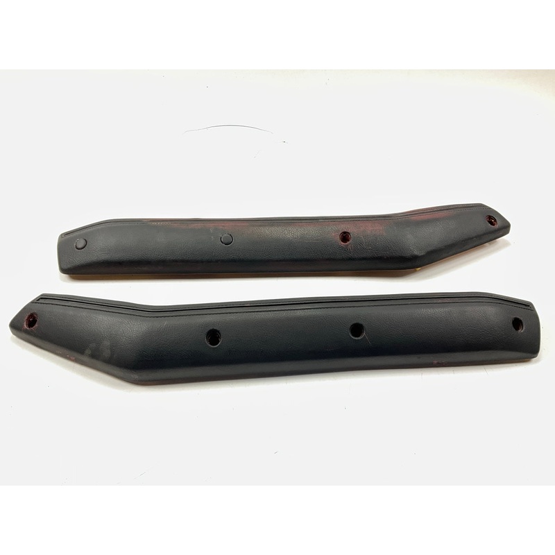 PAINTED Black (Over Red) Interior Door Handle Arm Rests OEM For 84-86 300zx Z31