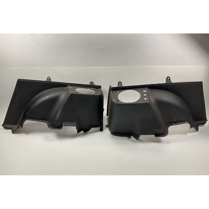 Painted Black (Over Red) Rear Quarter Panel Trim Set OEM For 1984-1986 Z31 300zx