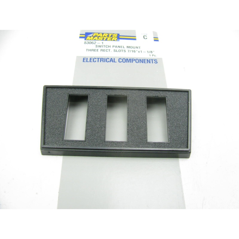 Parts Master 83062-1 Rocker Switch Panel Mount 3 Rectangular Slots 7/16''x1-1/8''
