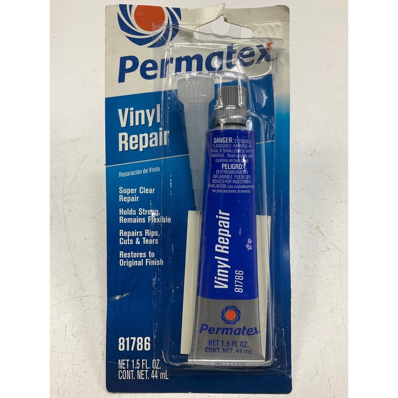 Permatex 81786 Super Clear Vinyl Sealant Repair Kit, 1.5 Fl Oz