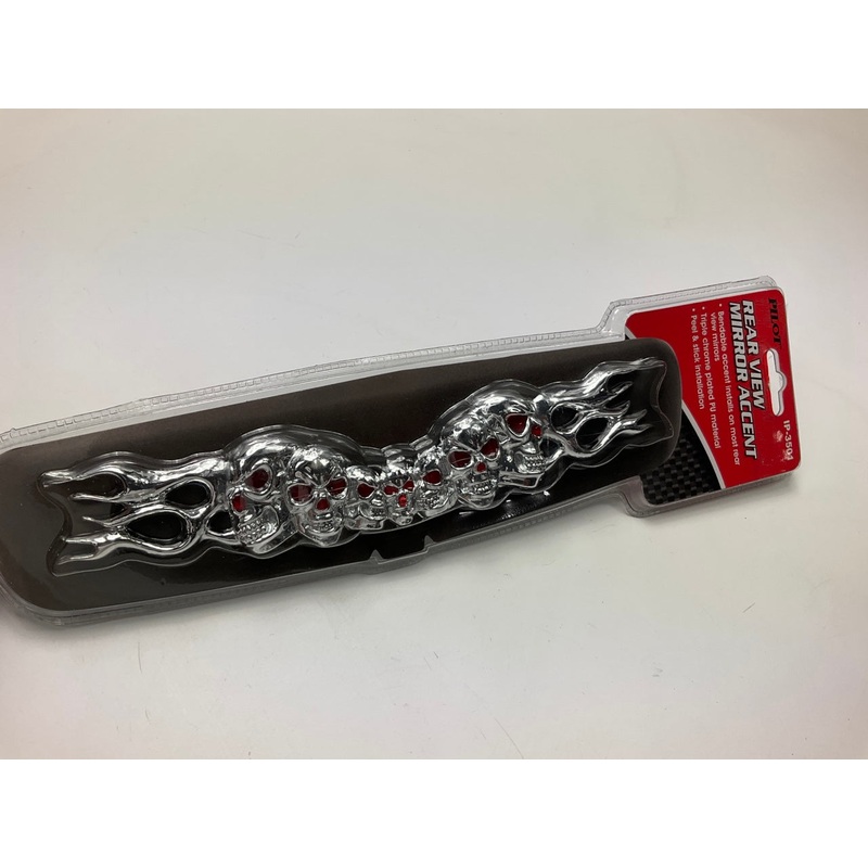 Pilot IP-3501 Skull Head Rear View Mirror Emblem