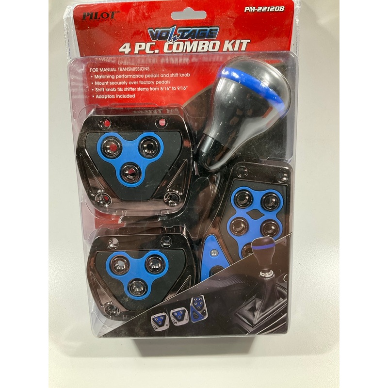 Pilot PM-22120B 4 Pc Combo Kit Pedal Pads & Shifter