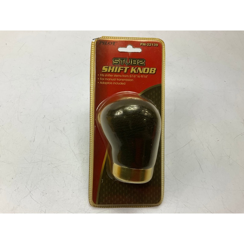 Pilot PM-22139 Manual Transmission Shift Knob For 5/16''-9/16'' Stem, W/ Adapters