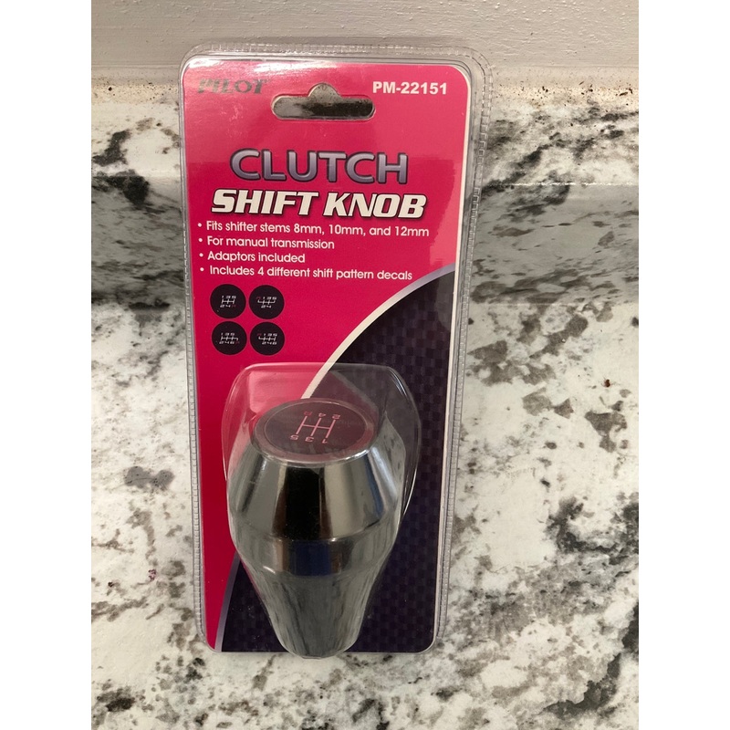 Pilot PM-22151 Manual Trans Shift Knob For Shifter Stems 8mm, 10mm, And 12mm