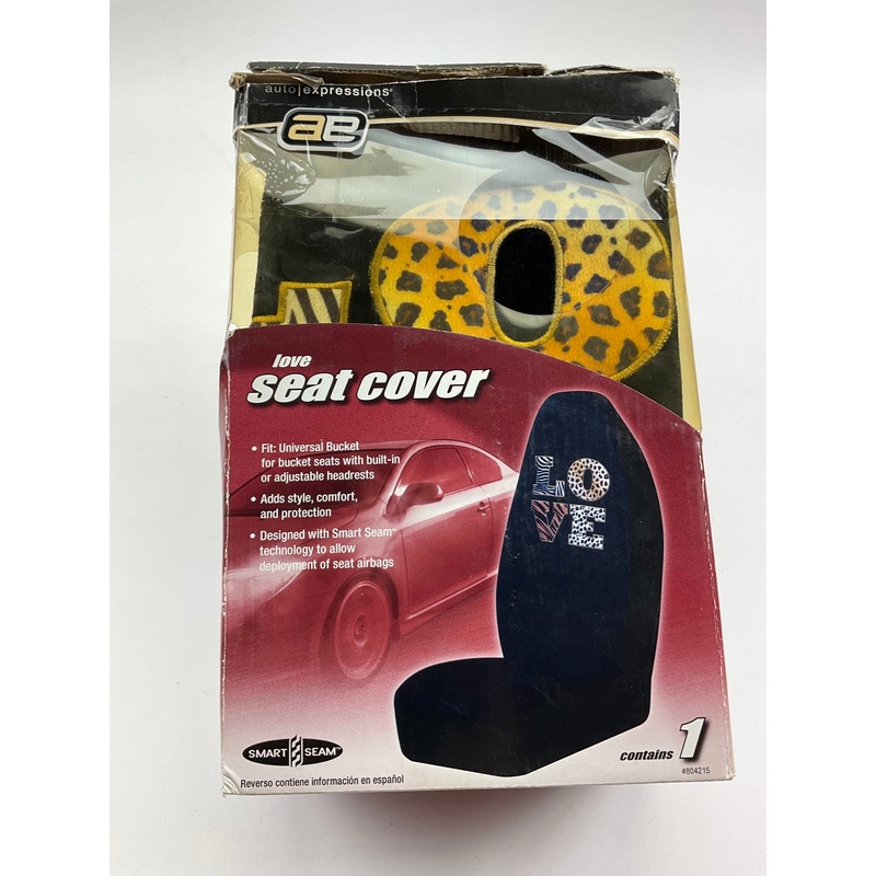 Ae 804215 ''LOVE'' UNIVERSAL Bucket Seat Cover