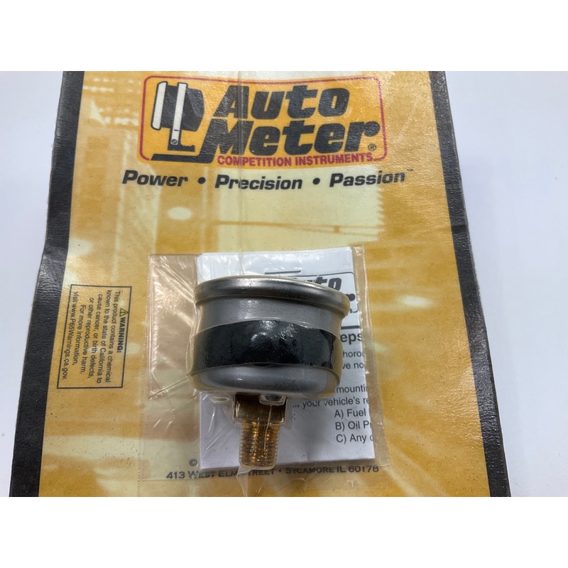 Auto Meter 2178 1-1/2'' Auto Gage Mechanical Fuel Pressure Gauge PSI 0-15 WHITE