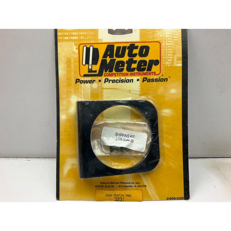 Auto Meter 3231 2-5/8'' Gauge Bezel Mounting Panel, One Hole