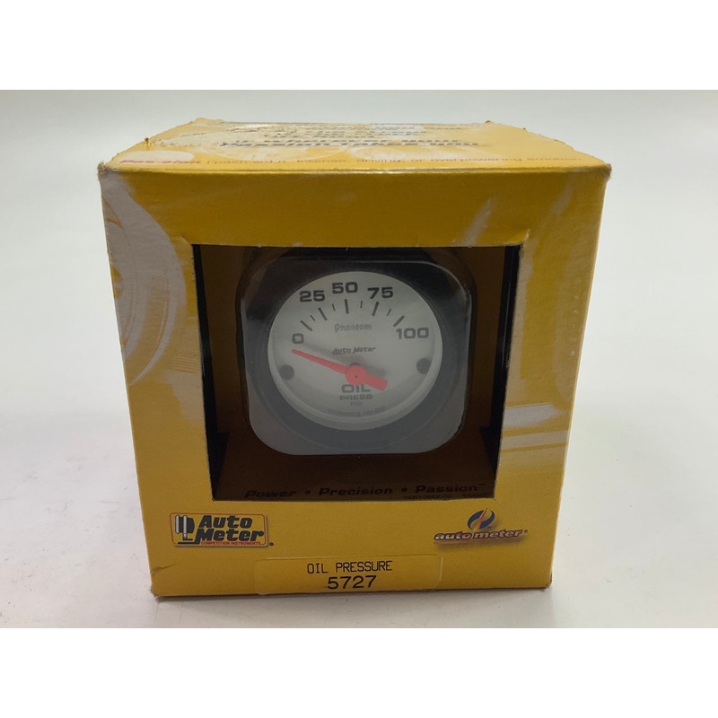 Auto Meter 5727 Oil Pressure Electric Gauge - 0-100 PSI , 2- 1/16''