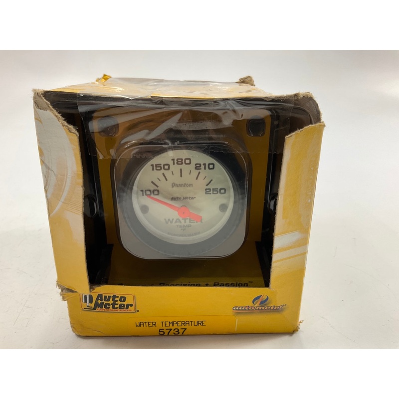 Auto Meter 5737 Phantom 2-1/16'' Electric Water Temperature Coolant Temp. Gauge