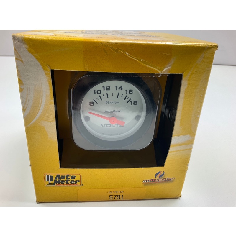 Auto Meter 5791 2-1/16'' Phantom Electric Voltmeter Gauge 8-18V