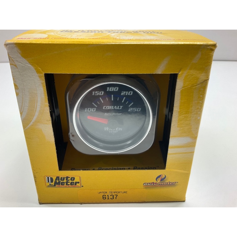 Auto Meter 6137 Cobalt Electric Water Temperature 2-1/16'' Gauge 100-250F