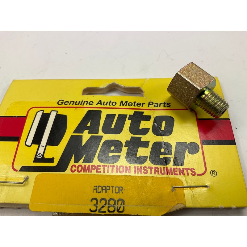 Auto Meter Fuel Rail Gauge Adapter Fitting Ford 1/16'' NPT Male 1/8'' NPT Female