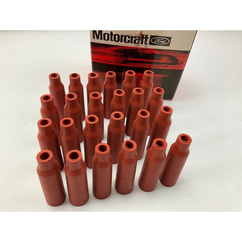 (24) Motorcraft 5198 Ignition Spark Plug Wire Set Plug Covers For 7mm Wire