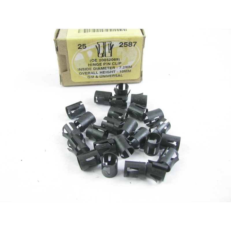 (25) WE 2587 Door Hinge Pin Clip 10MM GM & UNIVERSAL