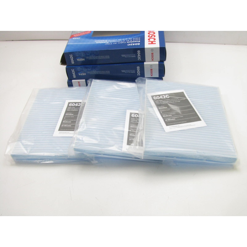 (3) Bosch 6042C Cabin Air Filters