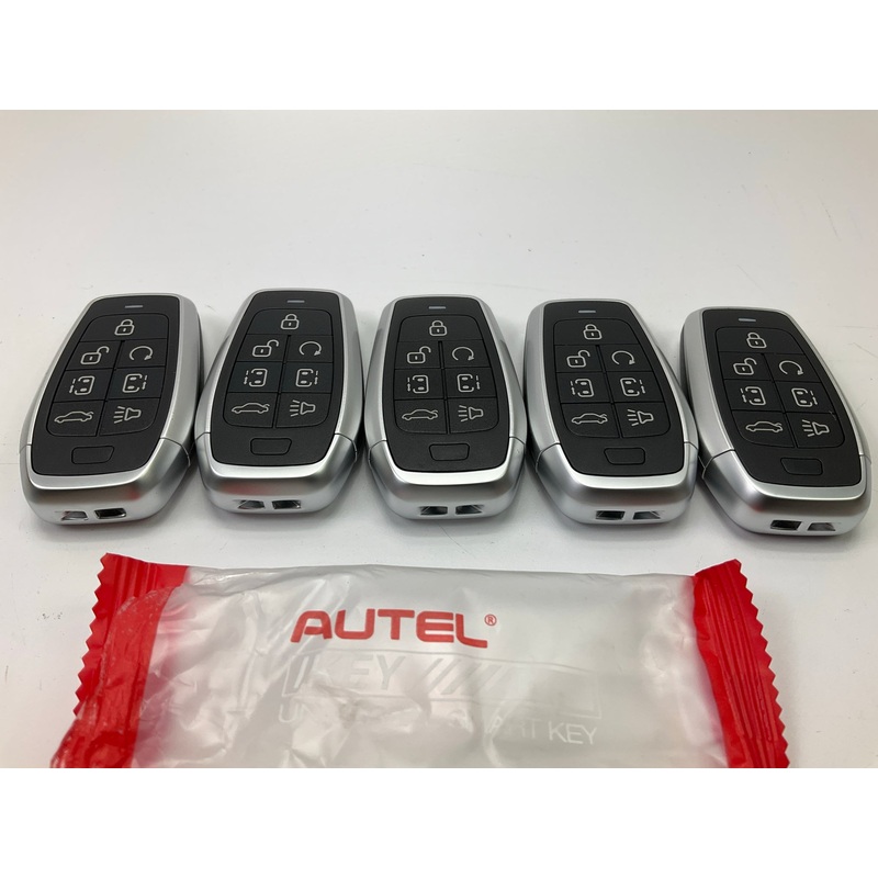 (5) Autel Ikey Universal Remote Smart Key 7 Button Programmable Fobs IKEYAT7TPRS