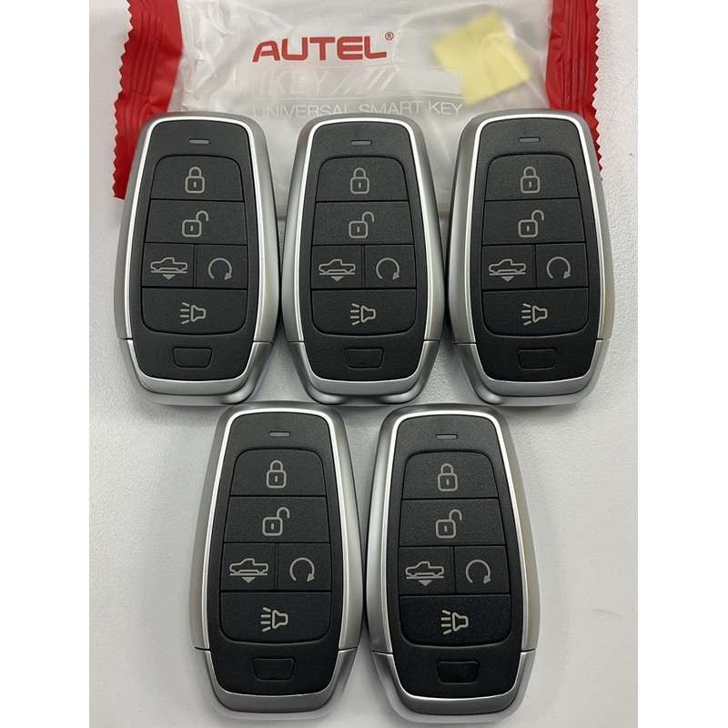 (5) Autel IKEYAT5PRA Ikey Universal Smart Key Standard 5 Button Remote Key Fob