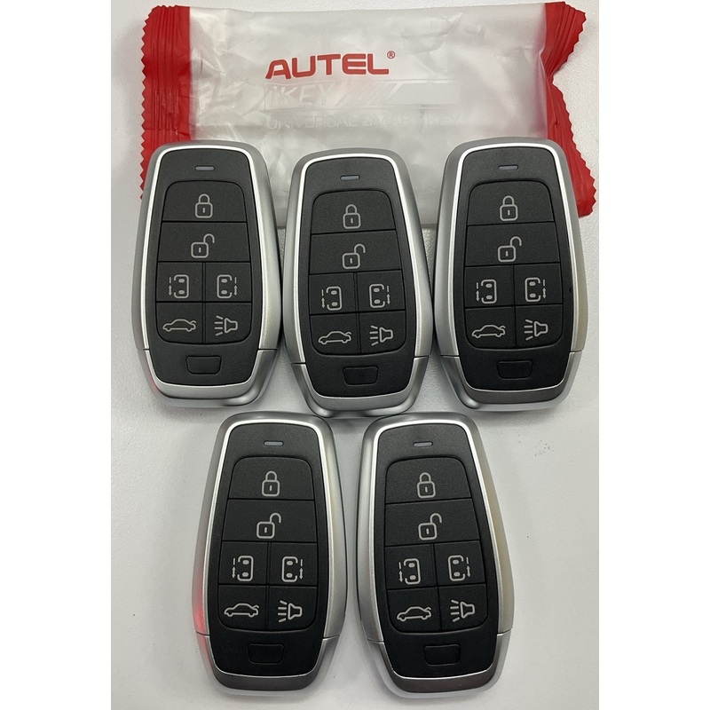 (5) Autel IKEYAT6TPS Ikey Universal Smart Key Standard 6 Button Remote Fob