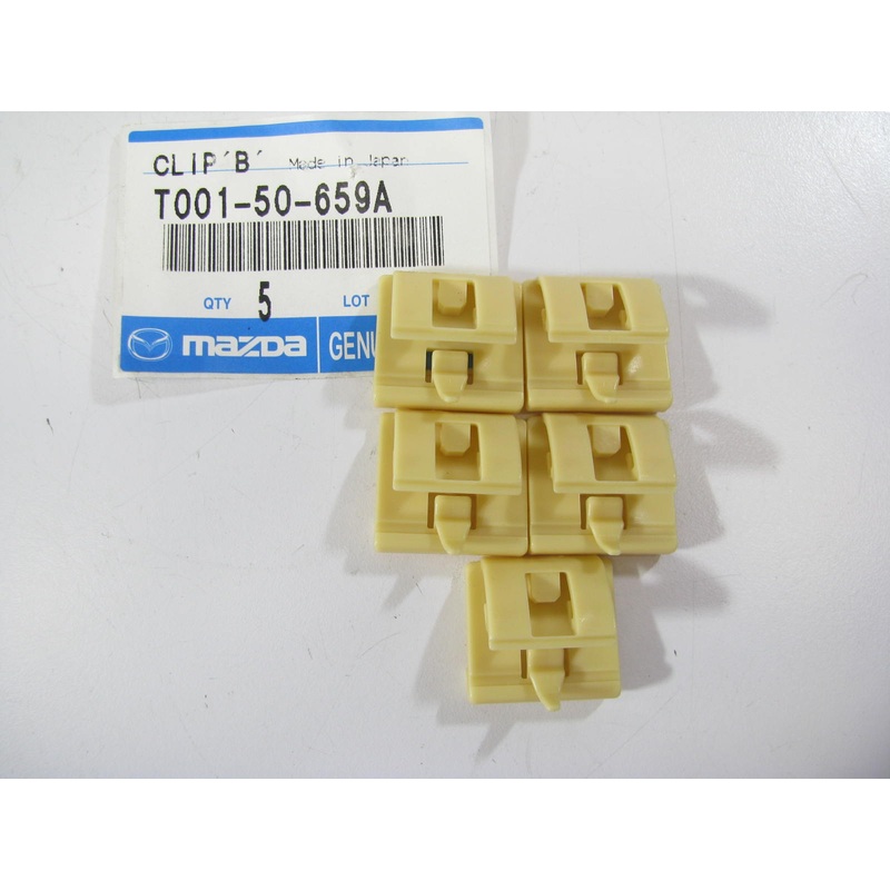 (5) OEM T001-50-659A Door Window Belt Weatherstrip Clips 1999-02 Mazda Millenia