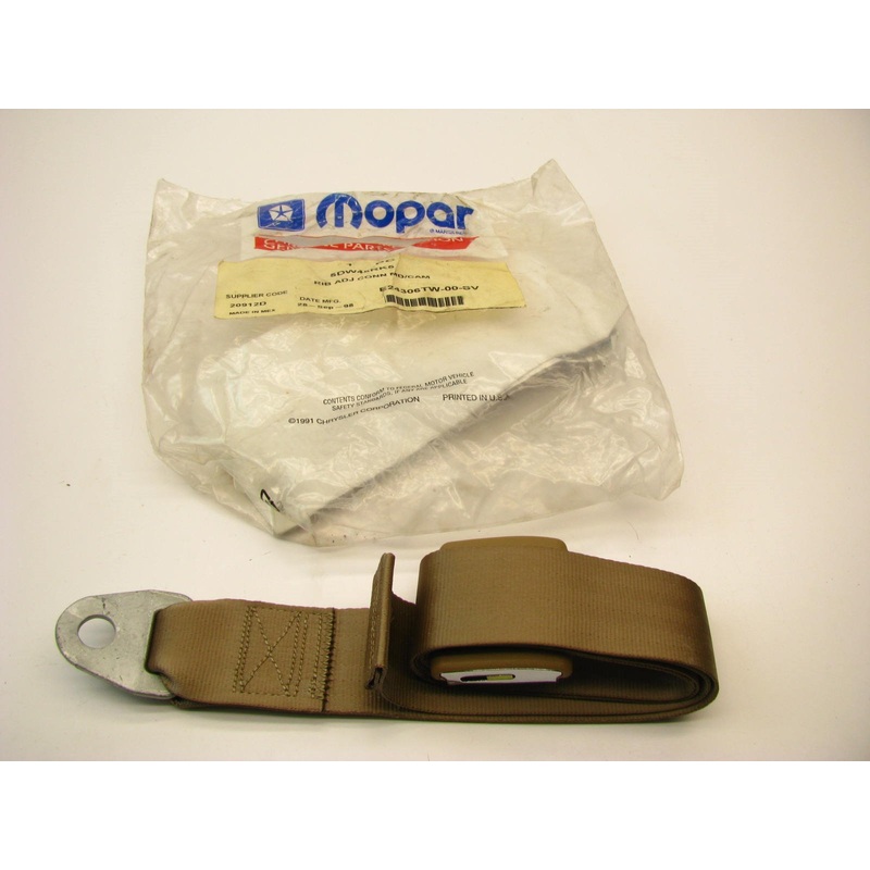 5DW45RK5 Seat Belt Buckle, Intermediate Seats, Outer, Tan For 1997-00 Ram Van