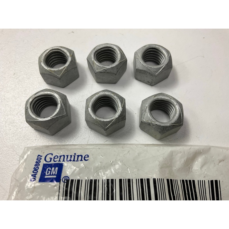 (6) NEW OEM GM 11516073 Rear Seat Belt Buckle Nuts / Multi-Purpose Nuts