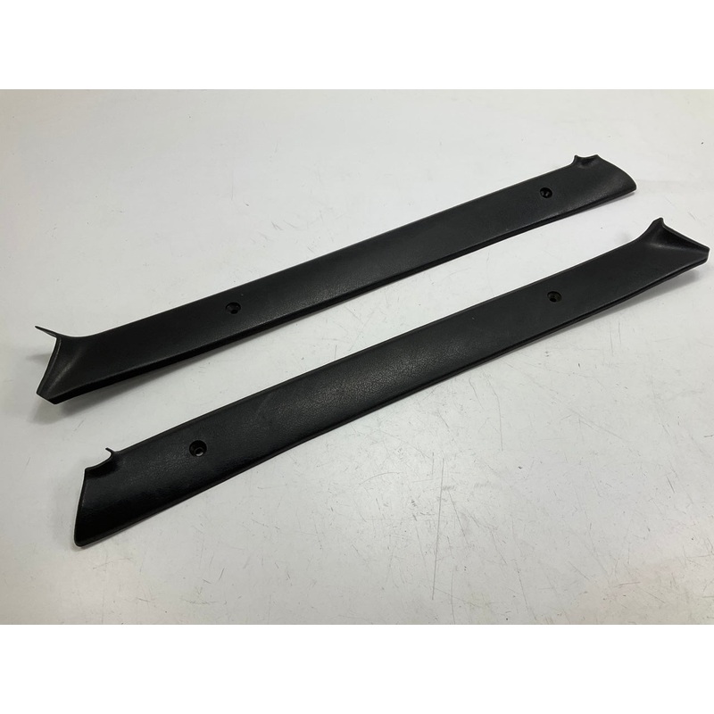A-Pillar Interior Trim Pieces Black OEM For 77-78 Datsun 280z, One Is Cracked
