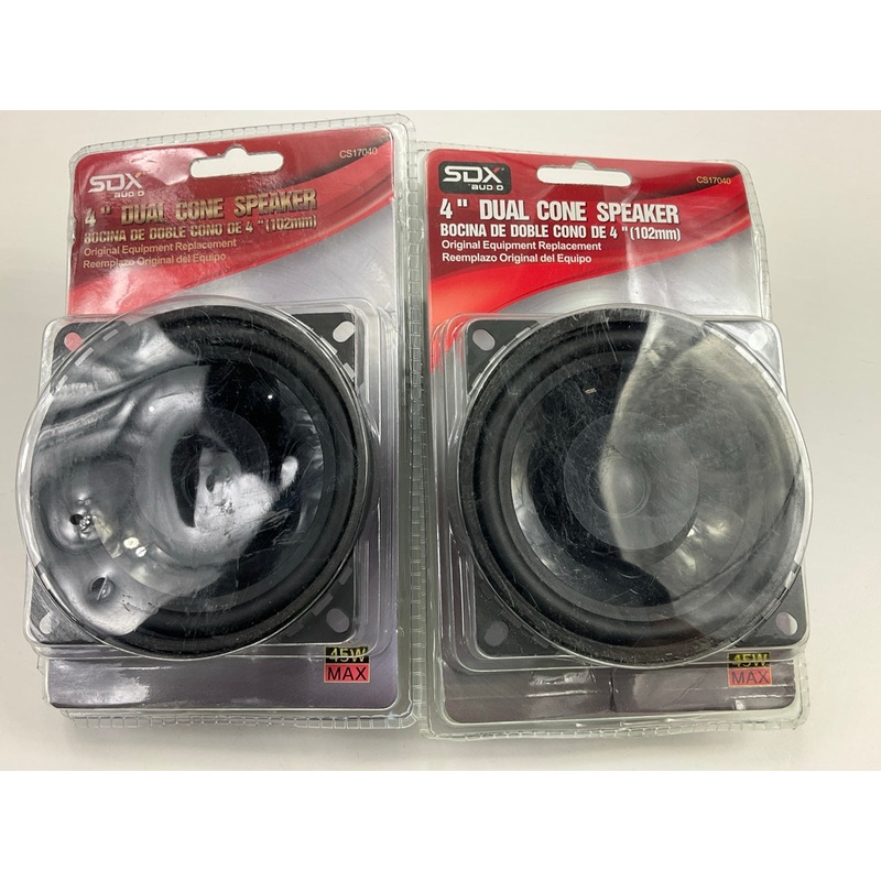 (2) Sondpex CS17040 4'' Dual Cone Speakers