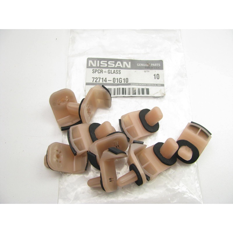 (10) NEW GENUINE Windshield Spacer Clips OEM For Nissan 7271401G10