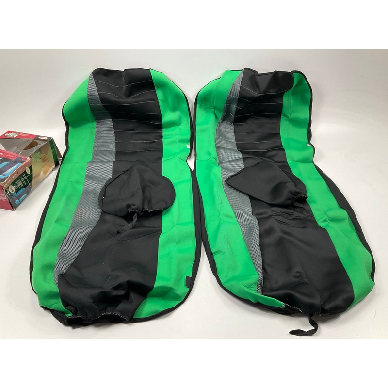 (2) Bell 56860-9 Grove Green Neoprene Low-Back Bucket Seat Cover
