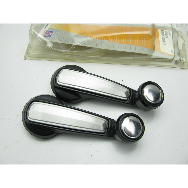 (2) Big A 12-4181  Window Crank Handles Black & Chrome For 77-80 GMC GM Trucks