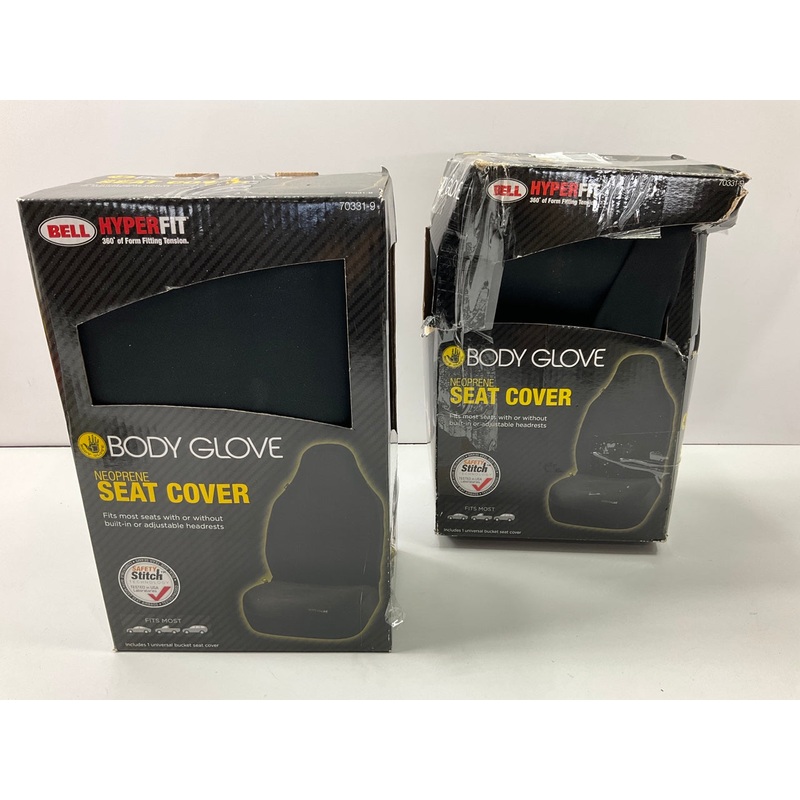 (2) Body Glove 70331-9 UNIVERSAL Neoprene HyperFit Bucket Seat Cover