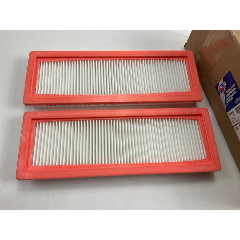 (2) Carquest 93402 Cabin Air Filter Replacement For John Deere RE195491, WP10188