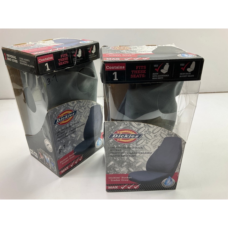 (2) Dickies 3001682 Heavy Duty High Back Bucket Seat Cover Water Resistant