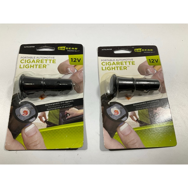 (2) Hopkins AUTOLIGHTER Portable 12V Cigarete Lighter 100 Lights Per Charge