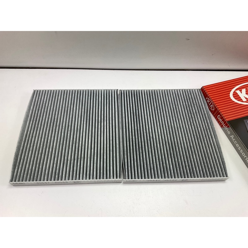 (2) NEW GENUINE Cabin Air Filters OEM For Kia 00097ADU00