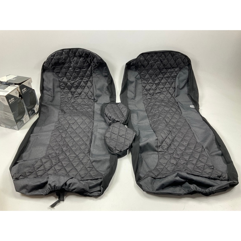 (2) Pilot 7103-10 - Puffer Low Back Seat Covers, UNIVERSAL