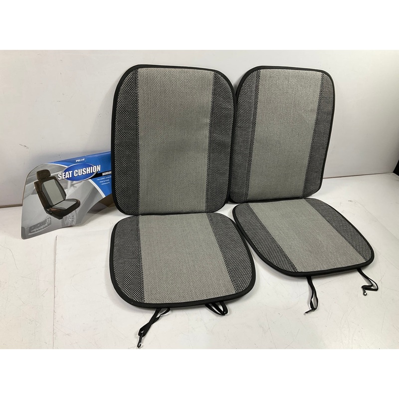 (2) Pilot SC274G - Black & Gray Soft Universal Seat Cushions