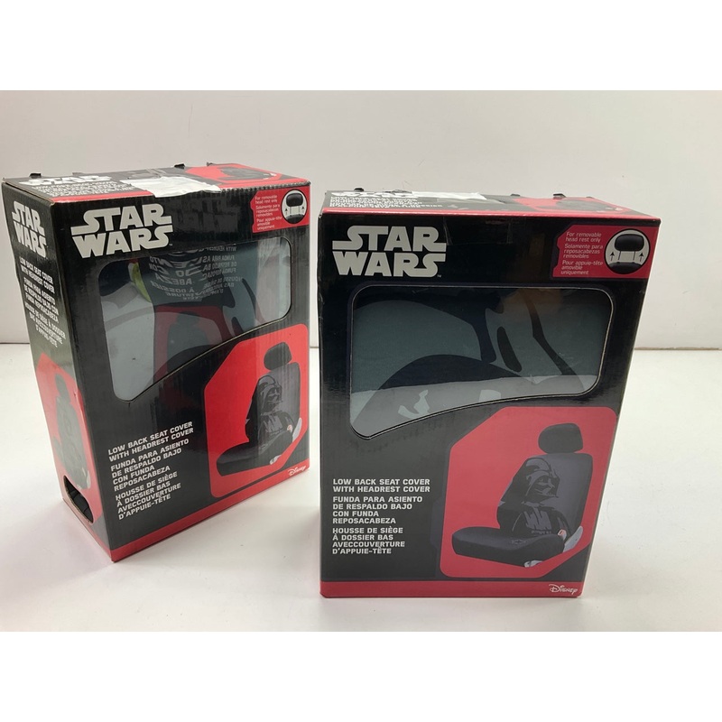 (2) Plasticolor 006922 Darth Vader Low Back Seat Cover