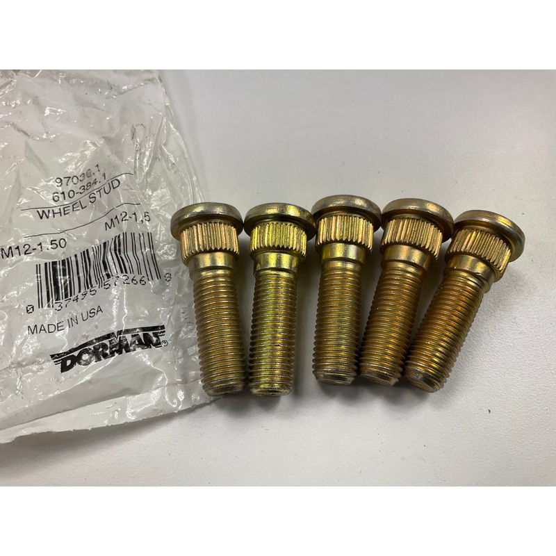 (5) Dorman 610-384 Wheel Lug Studs
