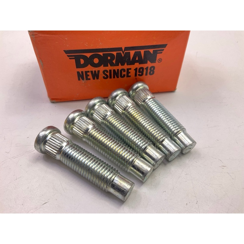 (5) Dorman 610-544 M12-1.50 Serrated Wheel Lug Stud - 15.97mm, 50.25mm Length