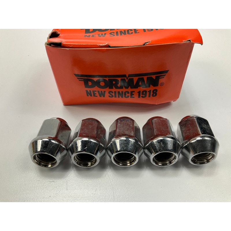 (5) Dorman 611-074 Wheel Lug Nuts M12-1.50 Dometop - 19mm Hex, 31mm Length