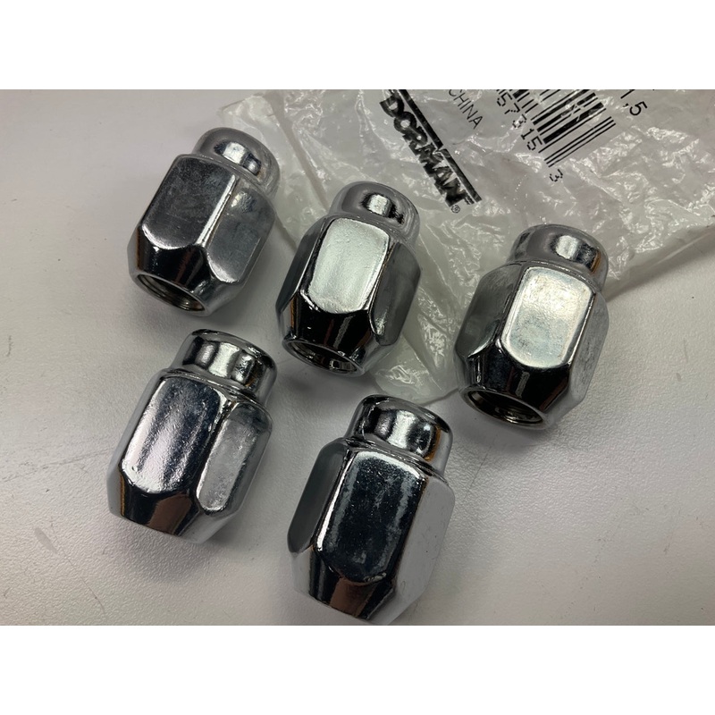 (5) Dorman 611-078 Wheel Lug Nut - M12-1.50 Acorn - 21mm Hex, 33.5mm Length