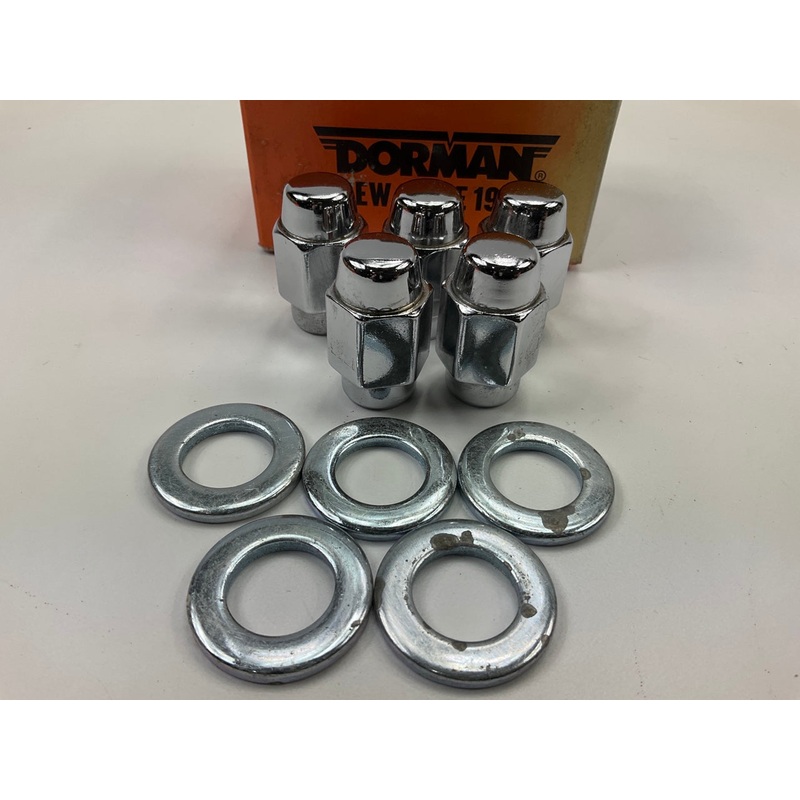 (5) Dorman 611-104 Wheel Lug Nuts M12-1.50 Mag, Short - 13/16'' Hex, 1.452''