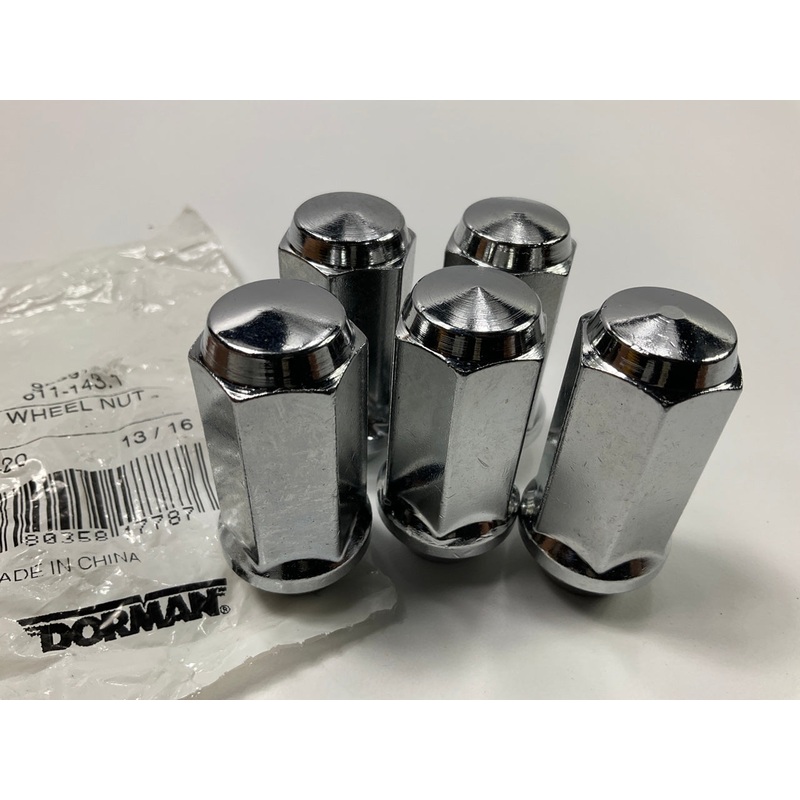 (5) Dorman 611-143 Wheel Lug Nuts - 13/16 In. Hex, 2-1/32 In. Length