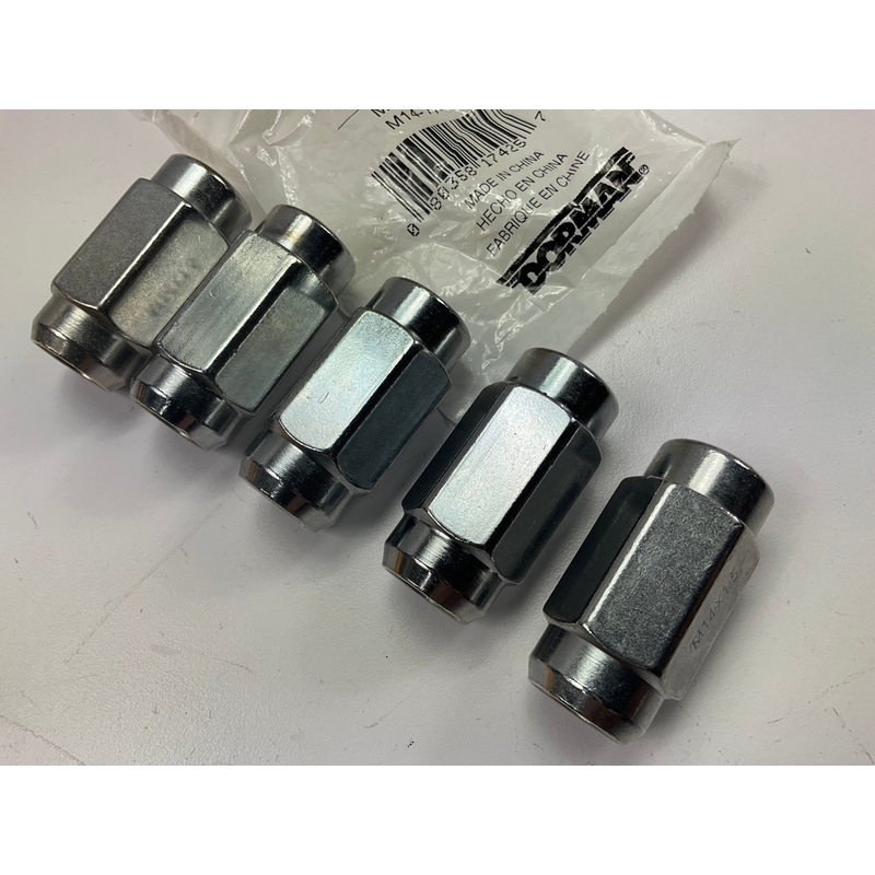 (5) Dorman 611-187 Wheel Nut M14-1.50 Duplex Acorn - 7/8 In Hex, 1.873 In Length