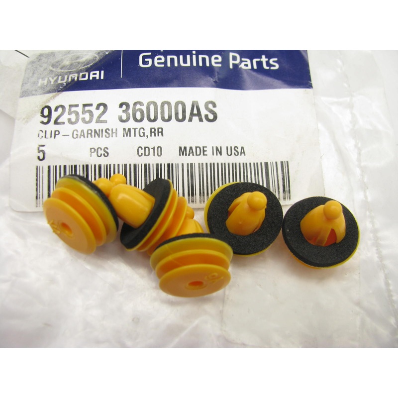 (5) NEW Rear Panel Retainer Clips OEM For 2015-2017 Hyundai Sonata 9255236000AS