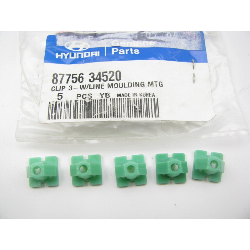 (5) NEW Waist Line Moulding Mounting Retainer Clips OEM For Hyundai 8775634520